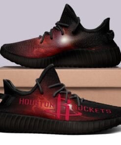 Alternative view of Houston Rockets NBA 350v Yeezy Sneakers For Men Women Fans