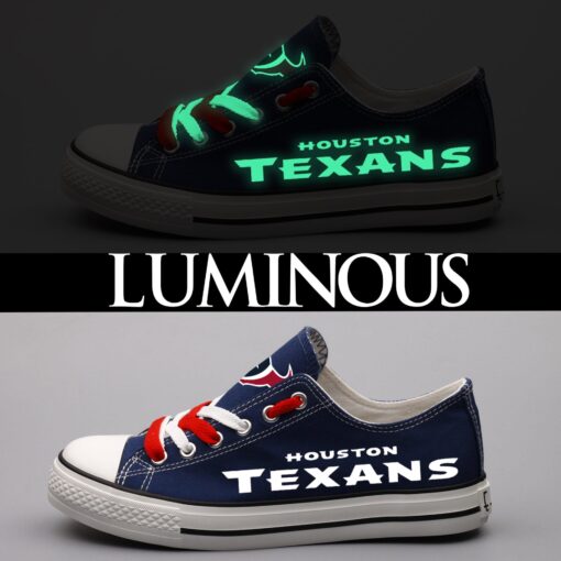 Houston Texans Low Top Canvas Sport Sneakers Shoes For Men Women Fans - Image 4