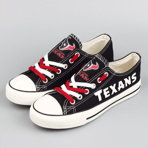 Houston Texans Low Top Canvas Sport Sneakers Shoes For Men Women Fans - Image 5