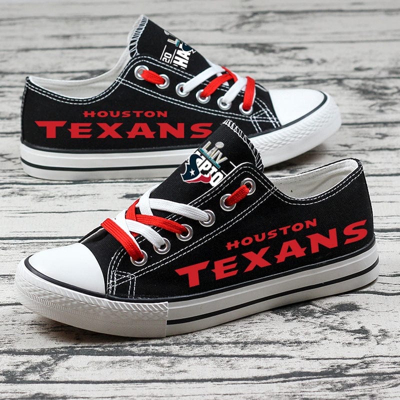 Houston Texans Low Top Canvas Sport Sneakers Shoes For Men Women Fans - Image 7