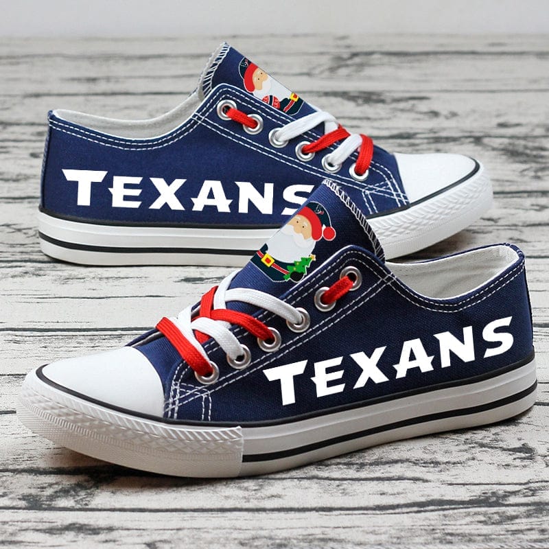 Houston Texans Low Top Canvas Sport Sneakers Shoes For Men Women Fans - Image 3
