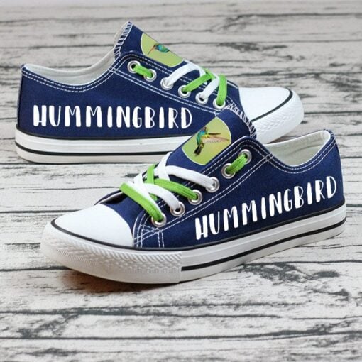 Hummingbird Canvas Sneakers Shoes For Men Women Fans - Image 4