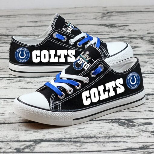 Indianapolis Colts Low Top Canvas Sport Sneakers Shoes For Men Women Fans - Image 9