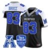 IsaacBruceJersey 83MemphisTigers2025VaporLimitedStitchedBlackAlter