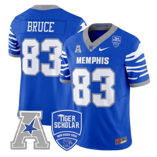 Isaac Bruce Jersey #83 Memphis Tigers 2025 Vapor Limited Stitched Royal