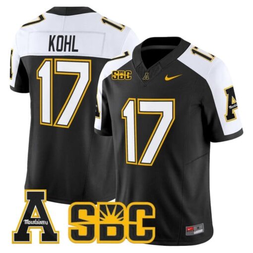 JJ Kohl Jersey #17 App State Mountaineers 2025 Vapor Limited Stitched