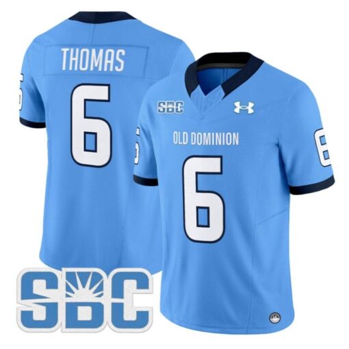 Ja'Cory Thomas Jersey #6 Old Dominion Monarchs 2025 Vapor Stitched Blue