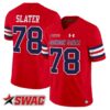 Jackie Slater Jersey 78 Jackson State Tigers 2025 Limited Stitched Red