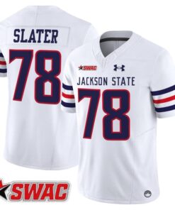 Jackie Slater Jersey 78 Jackson State Tigers 2025 Limited Stitched White