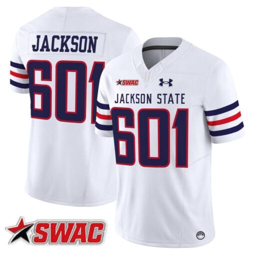 Jackson Jersey #601 Jackson State Tigers 2025 Vapor Limited Stitched - Image 2