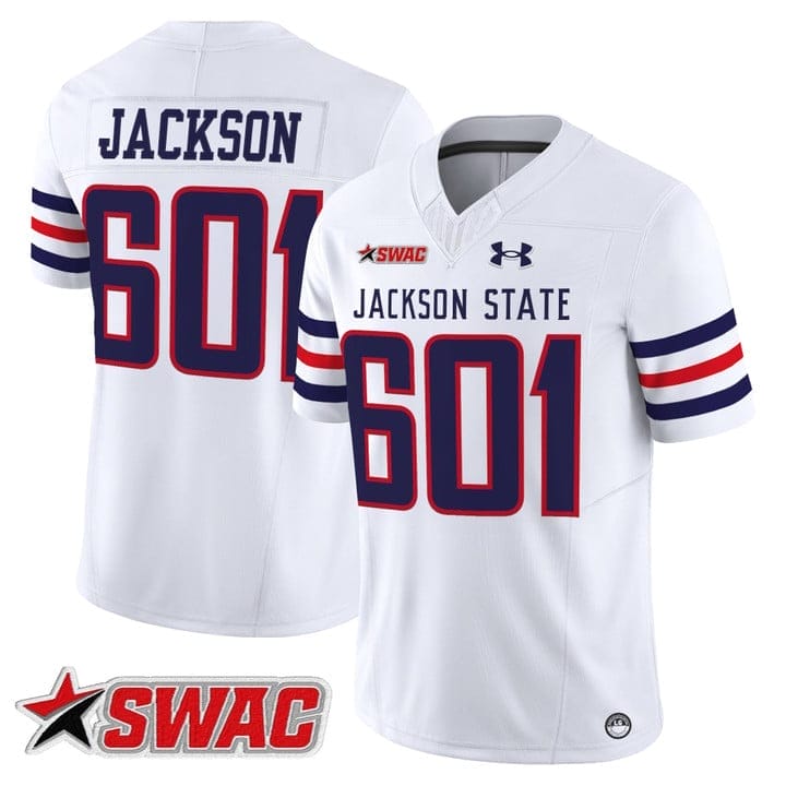 Jackson Jersey #601 Jackson State Tigers 2025 Vapor Limited Stitched - Image 2