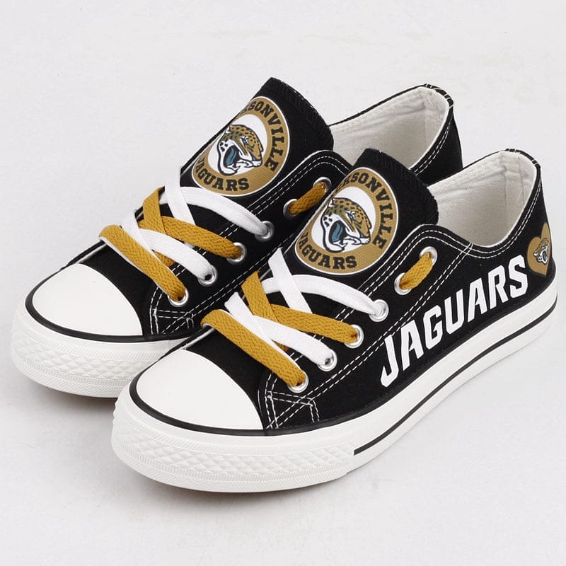 Jacksonville Jaguars Low Top Canvas Sport Sneakers Shoes For Men Women Fans