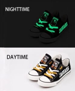 Jacksonville Jaguars Limited Print NFL Students Low Top Canvas Shoes Sport Sneakers 67f88b41 b648 4f72 9d87 8cacd15a32eb