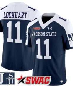 Jared Lockhart Jersey 11 Jackson State Tigers 2025 Limited Stitched Navy Alter