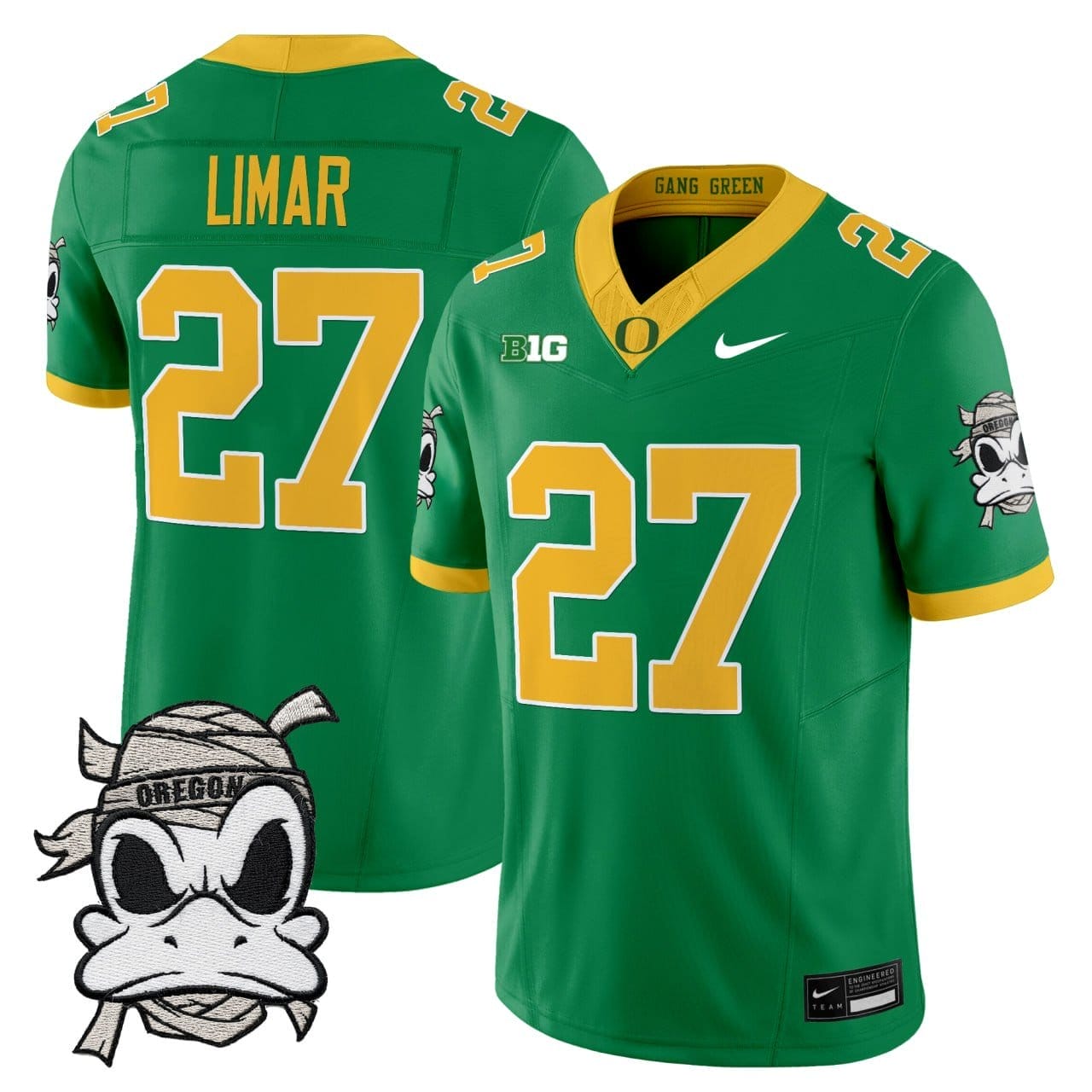 Jayden Limar Jersey #27 Oregon Ducks 2025 Mummy Duck Vapor Limited Stitched - Image 3