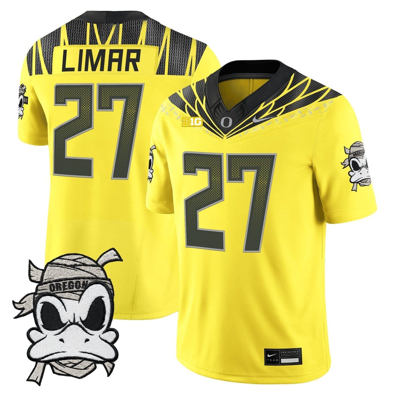 Jayden Limar Jersey #27 Oregon Ducks 2025 Mummy Duck Vapor Limited Stitched - Image 4