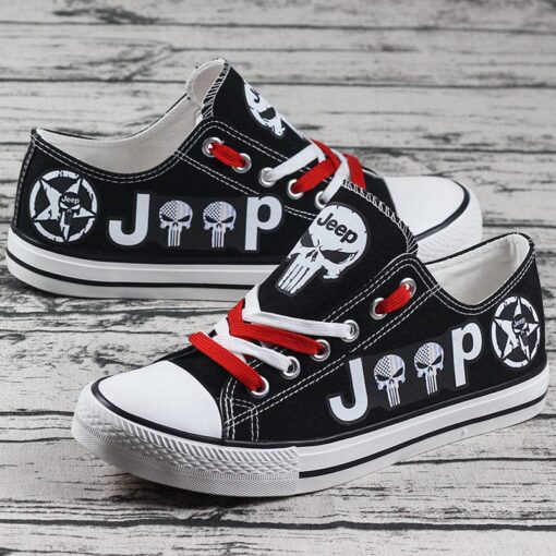 Jeep Canvas Sneakers Shoes For Men Women Fans - Image 3