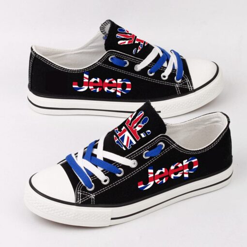 Jeep Canvas Sneakers Shoes For Men Women Fans - Image 4