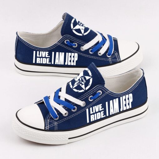 Jeep Canvas Sneakers Shoes For Men Women Fans - Image 5