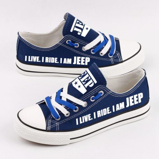 Jeep Canvas Sneakers Shoes For Men Women Fans - Image 7
