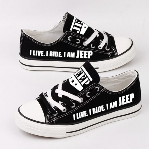 Jeep Canvas Sneakers Shoes For Men Women Fans - Image 8