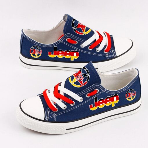 Jeep Germany Canvas Sneakers Shoes For Men Women Fans - Image 2