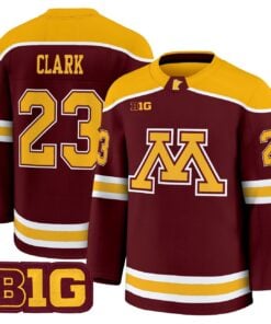 Jimmy Clark Jersey 23 Minnesota Golden Gophers 2025 26 Stitched Maroon