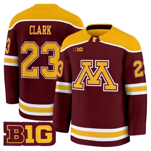 Jimmy Clark Jersey #23 Minnesota Golden Gophers 2025-26 Premium Stitched - Image 2