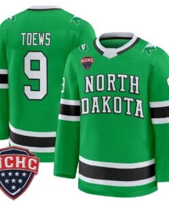 Jonathan Toews Jersey 9 North Dakota Fighting Hawks 2025 26 Stitched Green