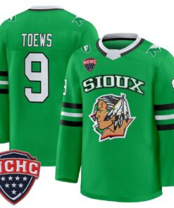 Jonathan Toews Jersey 9 North Dakota Fighting Hawks 2025 26 Stitched Green Limited