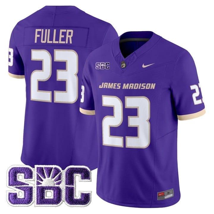 Jordan Fuller Jersey #23 James Madison Dukes 2025 Vapor Limited Stitched - Image 4
