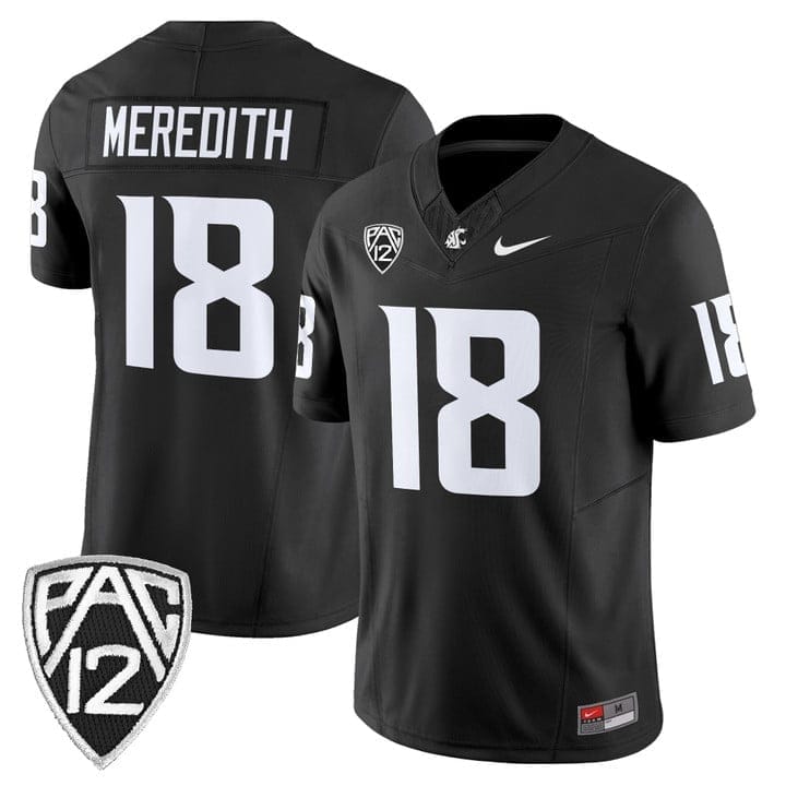Joshua Meredith Jersey #18 Washington State Cougars 2025 Vapor Limited Stitched - Image 2