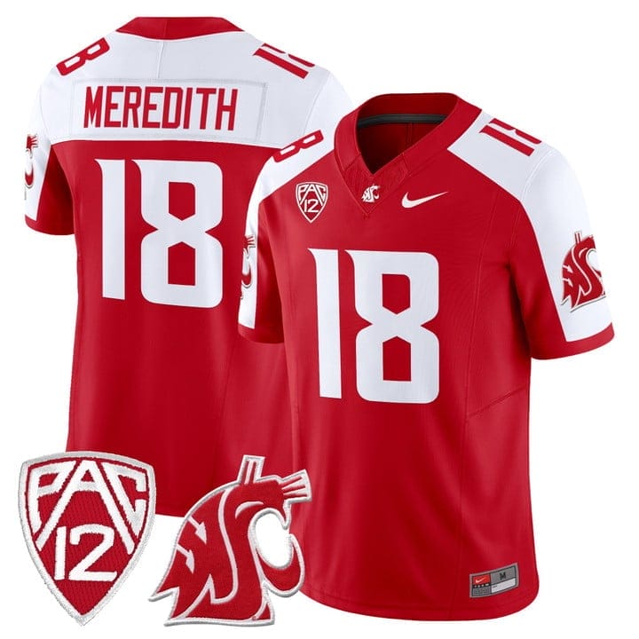 Joshua Meredith Jersey #18 Washington State Cougars 2025 Vapor Limited Stitched - Image 3