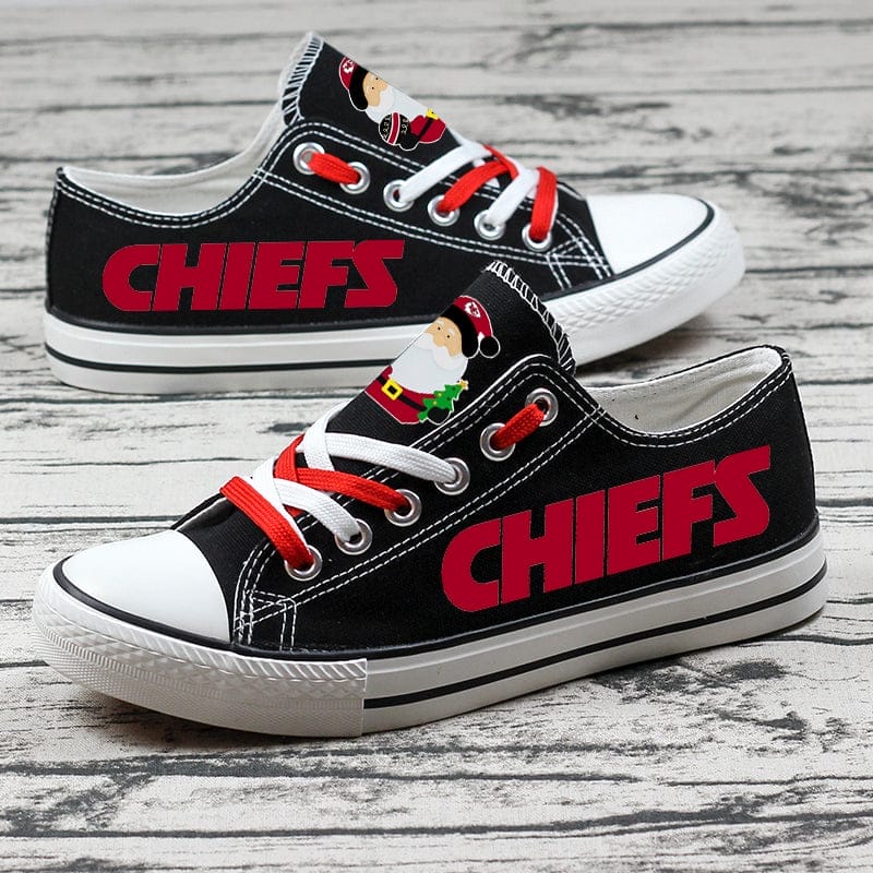 Kansas City Chiefs Low Top Canvas Sport Sneakers Shoes For Men Women Fans - Image 2