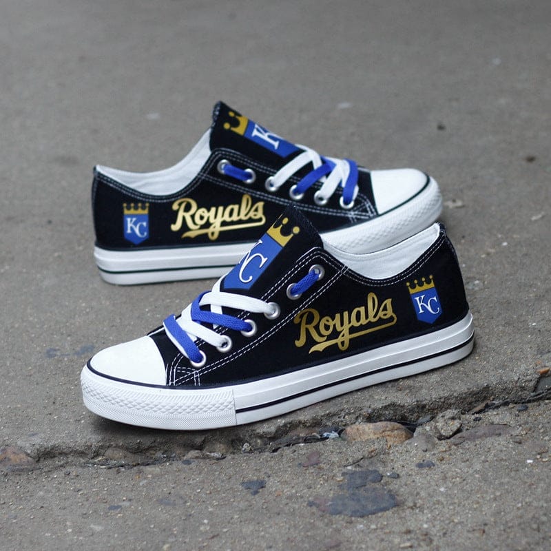 Kansas City Royals Limited Print Low Top Canvas Shoes Sport Sneakers For Men Women Fans