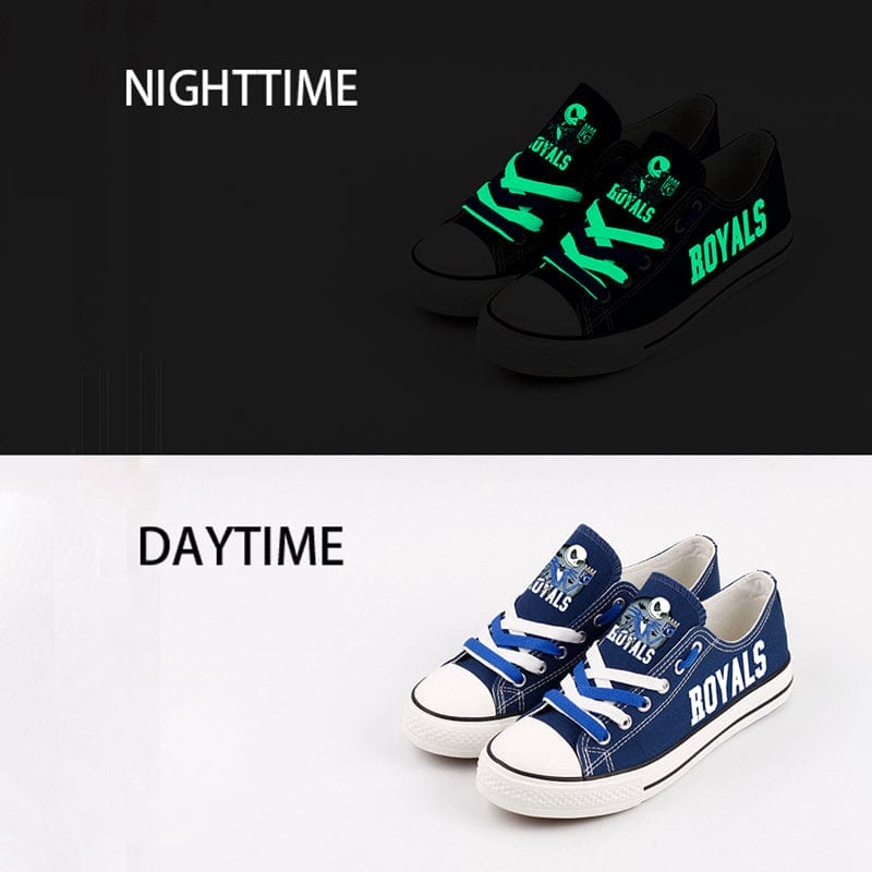 Kansas City Royals Limited Print Low Top Canvas Shoes Sport Sneakers For Men Women Fans