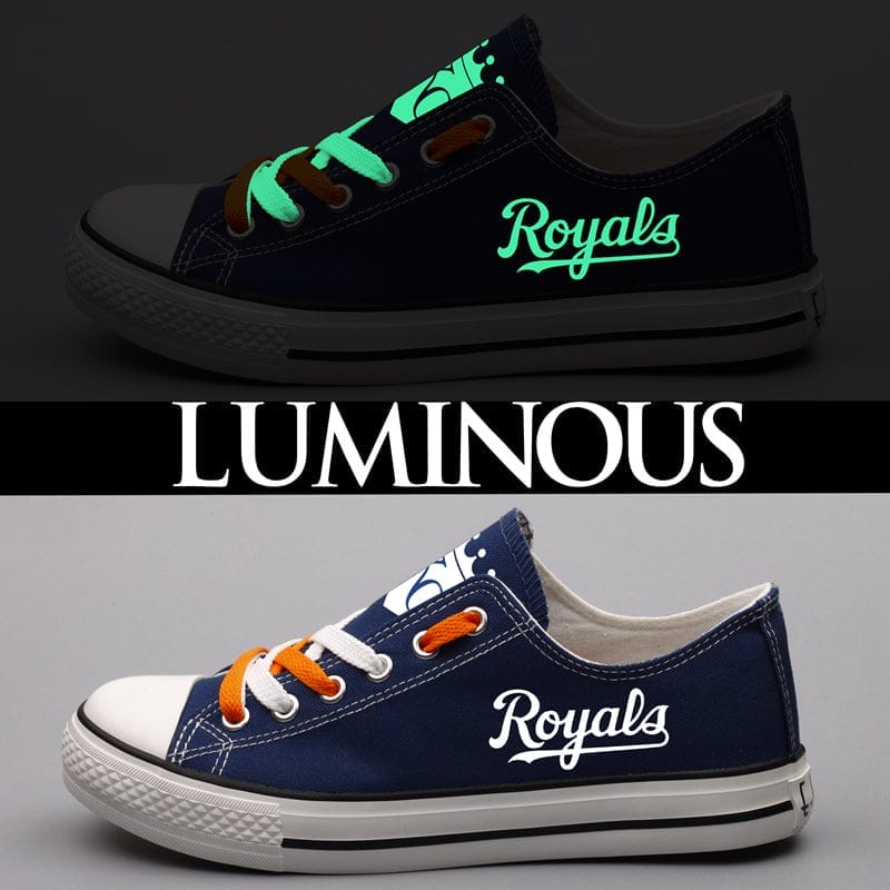 Kansas City Royals Limited Print Low Top Canvas Shoes Sport Sneakers For Men Women Fans - Image 2