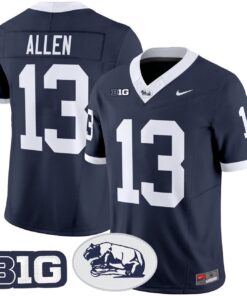 Alternative view of Kaytron Allen Jersey #13 Penn State Nittany Lions 2025 Throwback Limited Stitched