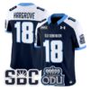 Ke TravionHargroveJersey 18OldDominionMonarchs2025StitchedNavyAlter