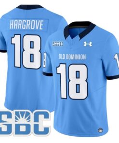 Ke'Travion Hargrove Jersey #18 Old Dominion Monarchs 2025 Vapor Stitched Blue
