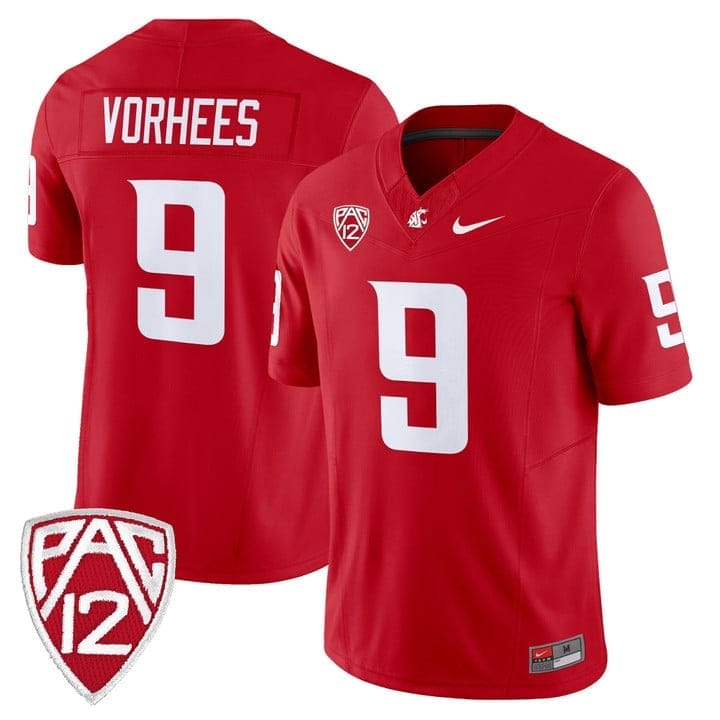 Kirby Vorhees Jersey #9 Washington State Cougars 2025 Vapor Limited Stitched - Image 4