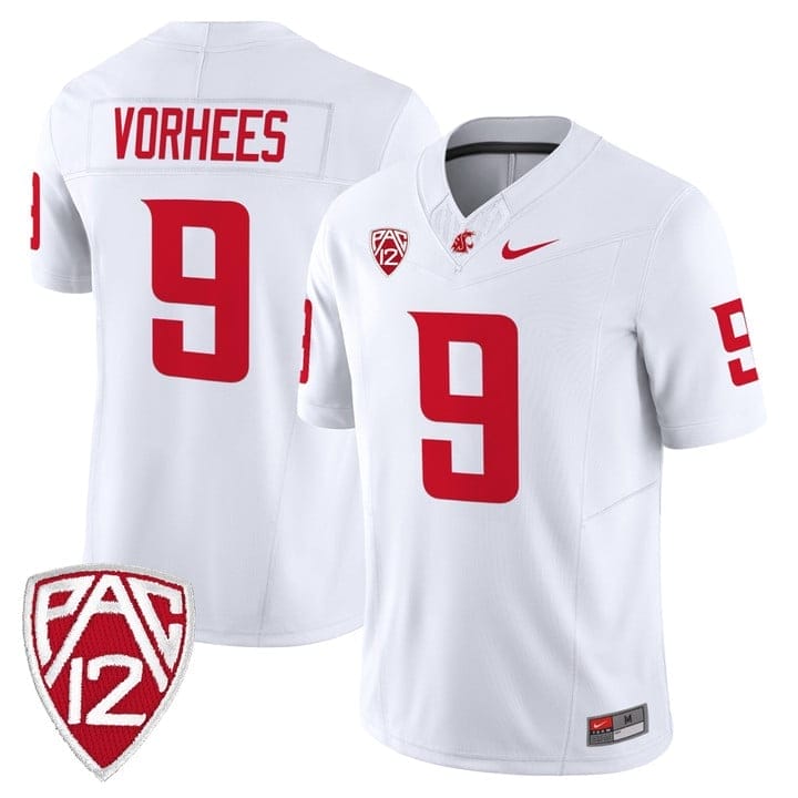 Kirby Vorhees Jersey #9 Washington State Cougars 2025 Vapor Limited Stitched - Image 5