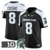 KirkCousinsJersey 8MichiganStateSpartans2025VaporStitchedBlackAlter