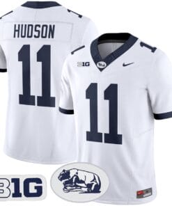 Kyron Hudson Jersey 11 Penn State 2025 Throwback Vapor Stitched White