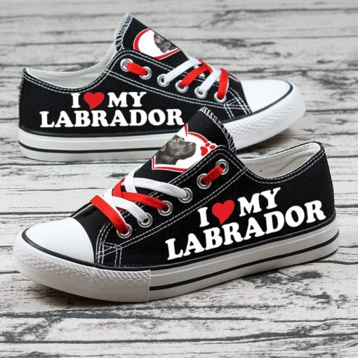 Labrador Retriever Canvas Sneakers Shoes For Men Women Fans - Image 3