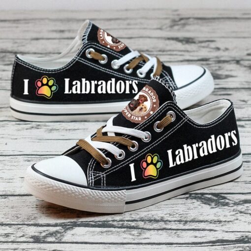 Labrador Retriever Canvas Sneakers Shoes For Men Women Fans