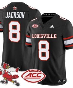Alternative view of Lamar Jackson Jersey #8 Louisville Cardinals 2025 Vapor Limited Stitched
