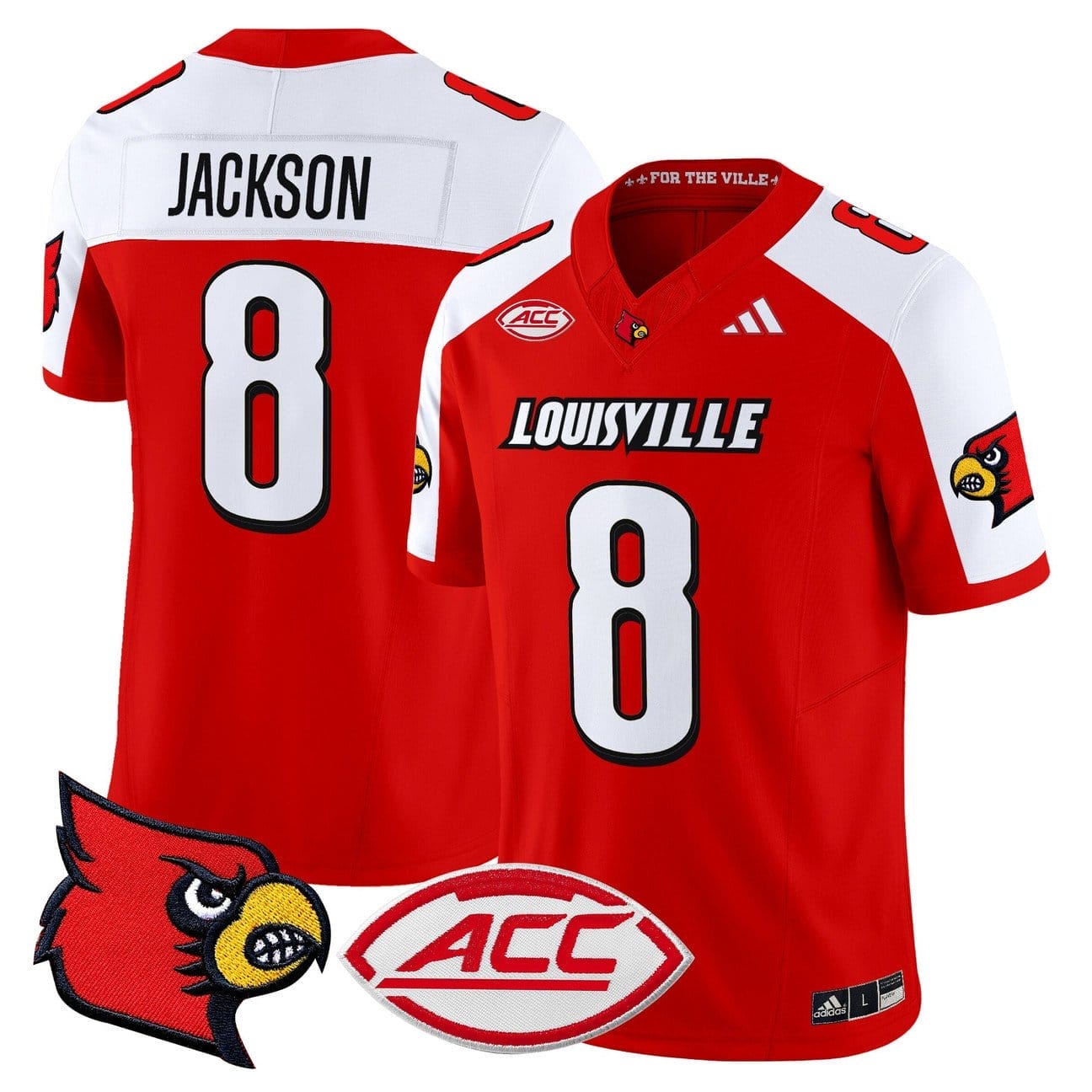 Lamar Jackson Jersey #8 Louisville Cardinals 2025 Vapor Limited Stitched - Image 4