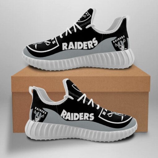 Las Vegas Raiders Sneaker Shoes NFL For Men Women Fans - Image 5
