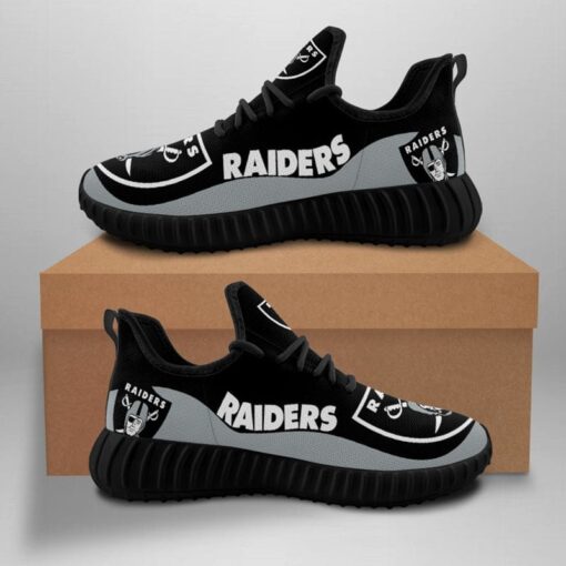 Las Vegas Raiders Sneaker Shoes NFL For Men Women Fans - Image 4
